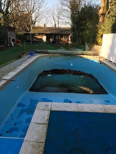 pool liner fading