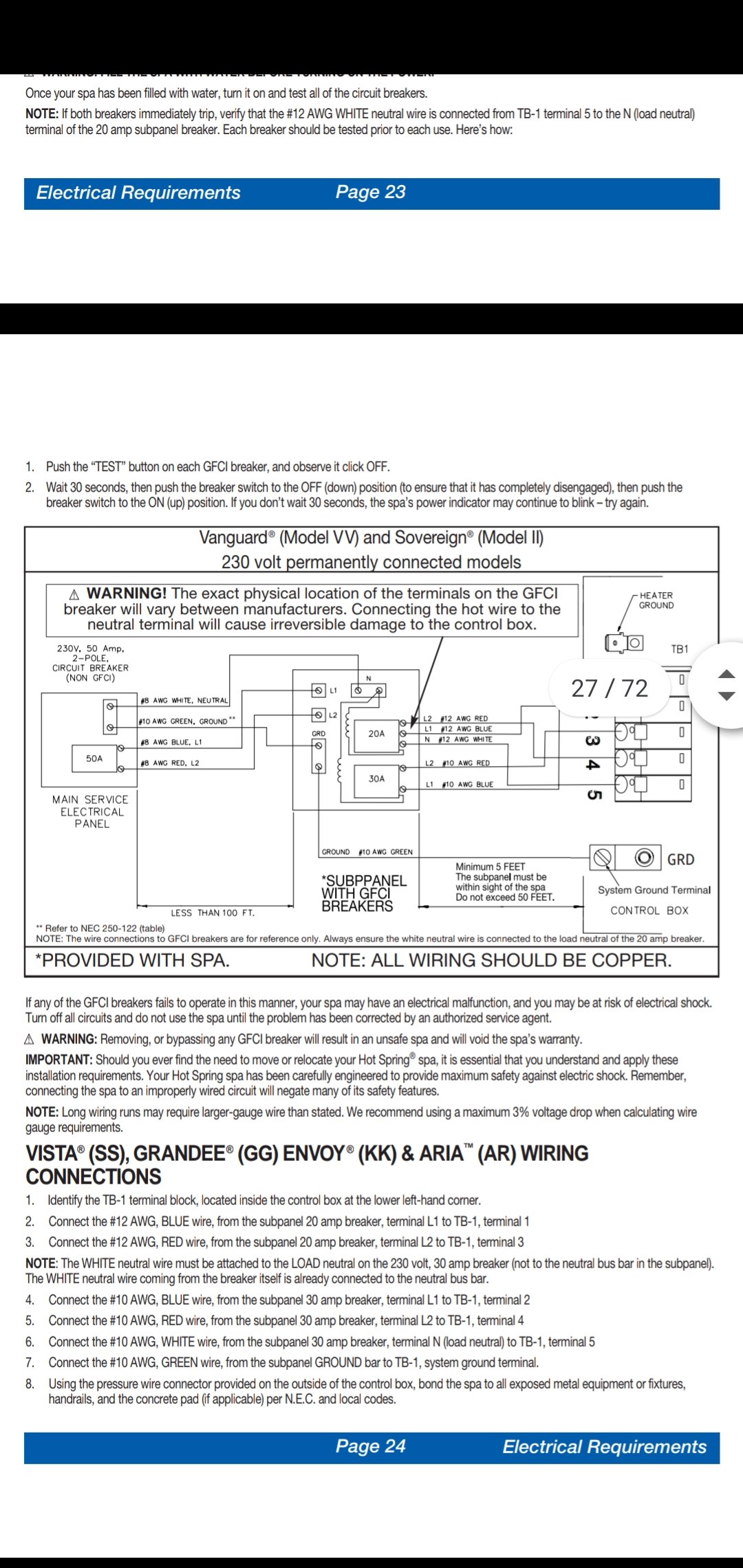 Wiring question - Portable Hot Tubs & Spas - Pool and Spa Forum