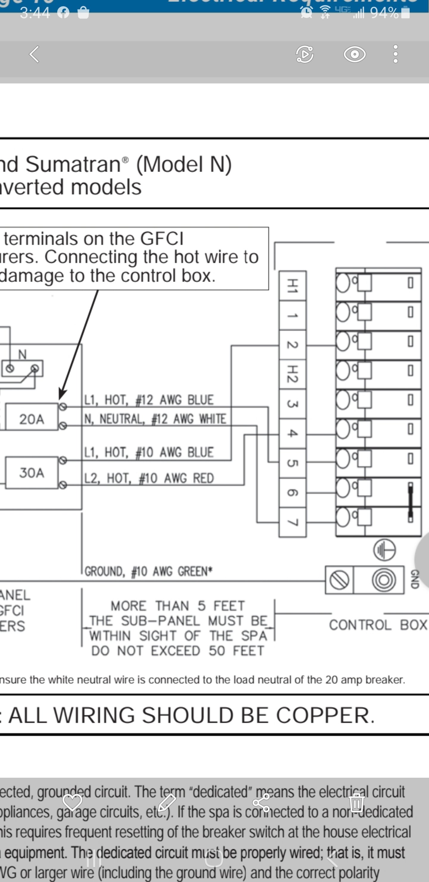 Wiring a Tiger River Spa to a dual 50 amp disconnect - Portable Hot ...