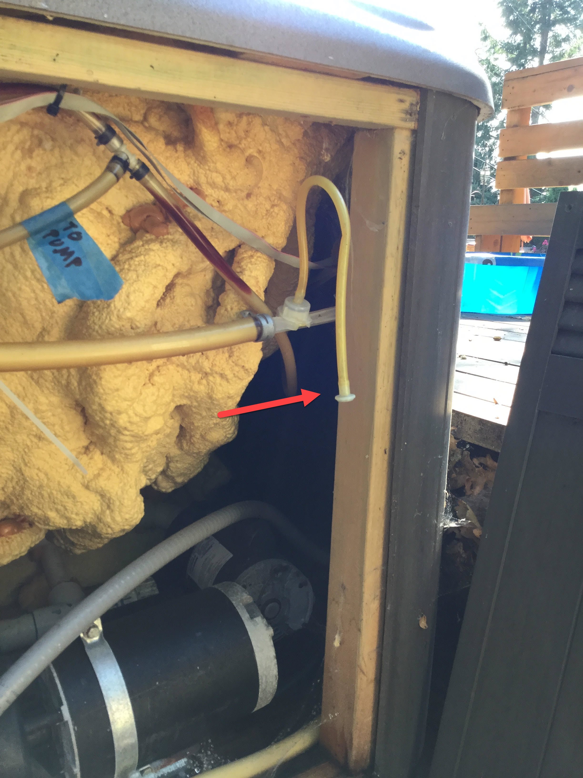 Sundance Cameo Leaking from vent hose? Portable Hot Tubs & Spas