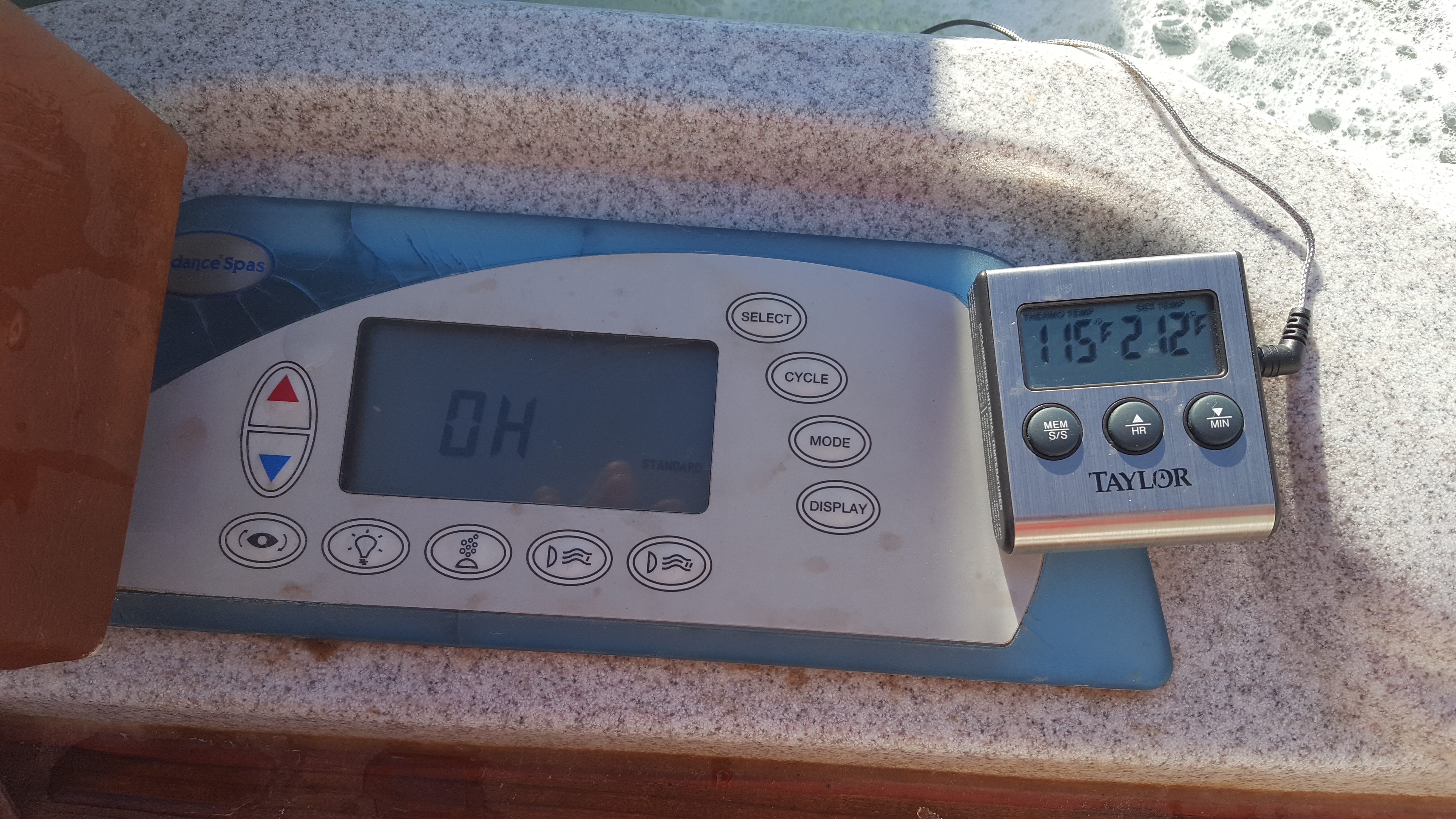 Logic Question for OH error on 2001 Sundance 850 series Portable Hot