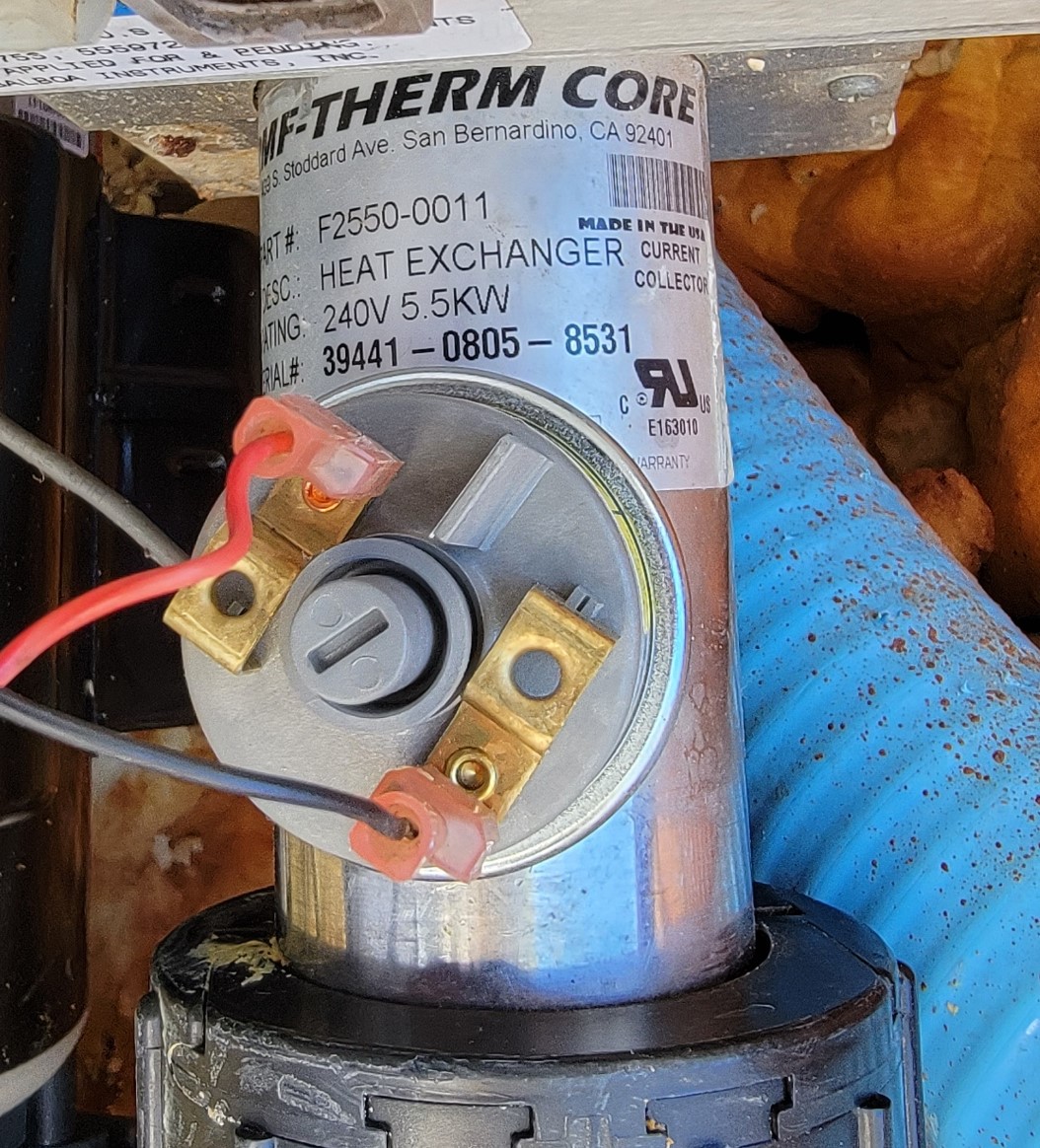 Hot tub heated to 104, then stopped heating, then started and now