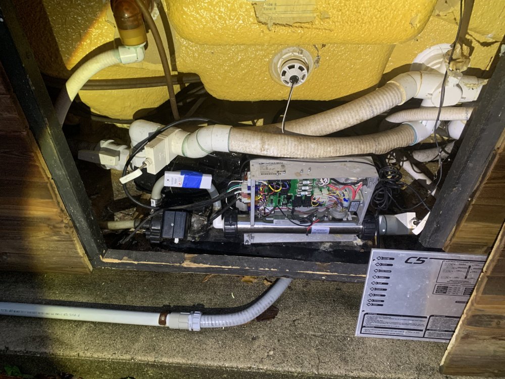 Spa heater replaced breaker still tripping Portable Hot Tubs
