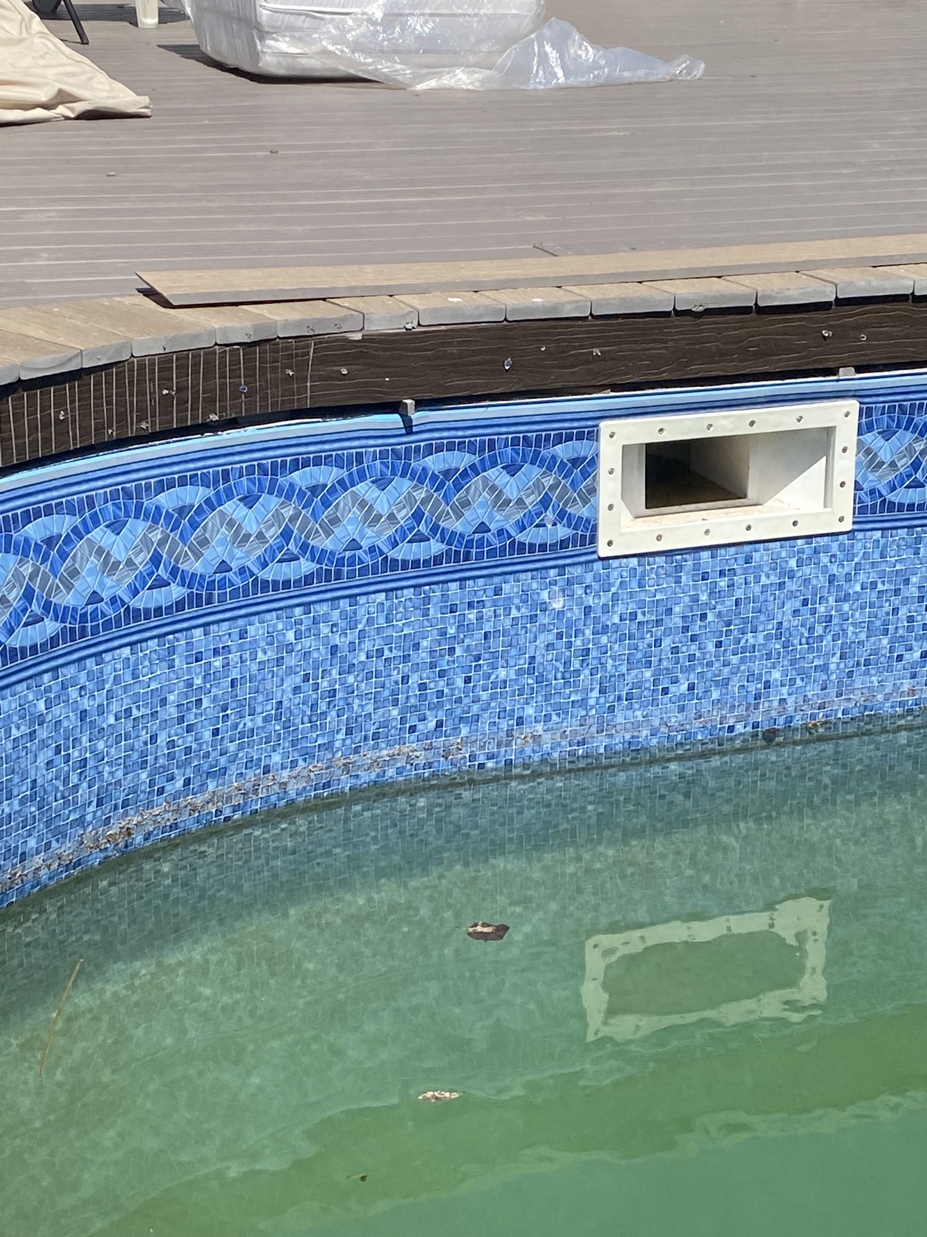 Help me solve water behind liner after remodel problem All Swimming