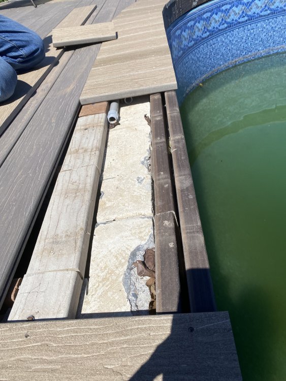 Help me solve water behind liner after remodel problem All Swimming