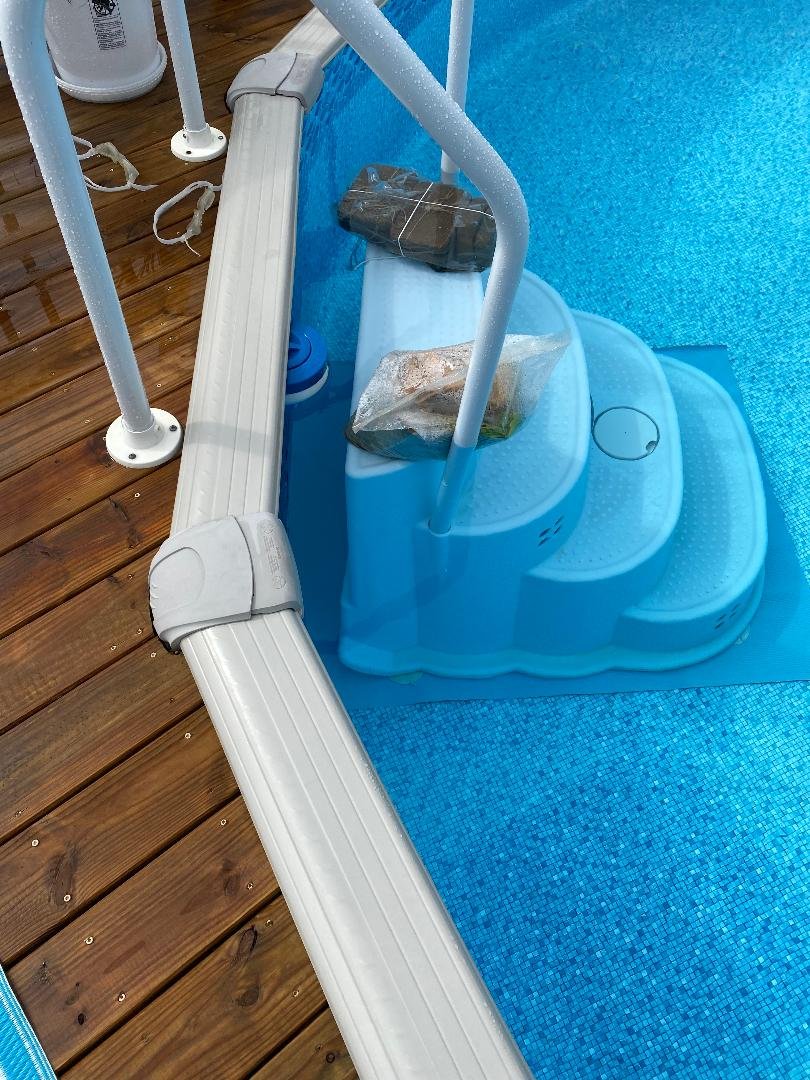 Wedding cake style pool steps adding weight All Swimming Pools Types Pool and Spa Forum