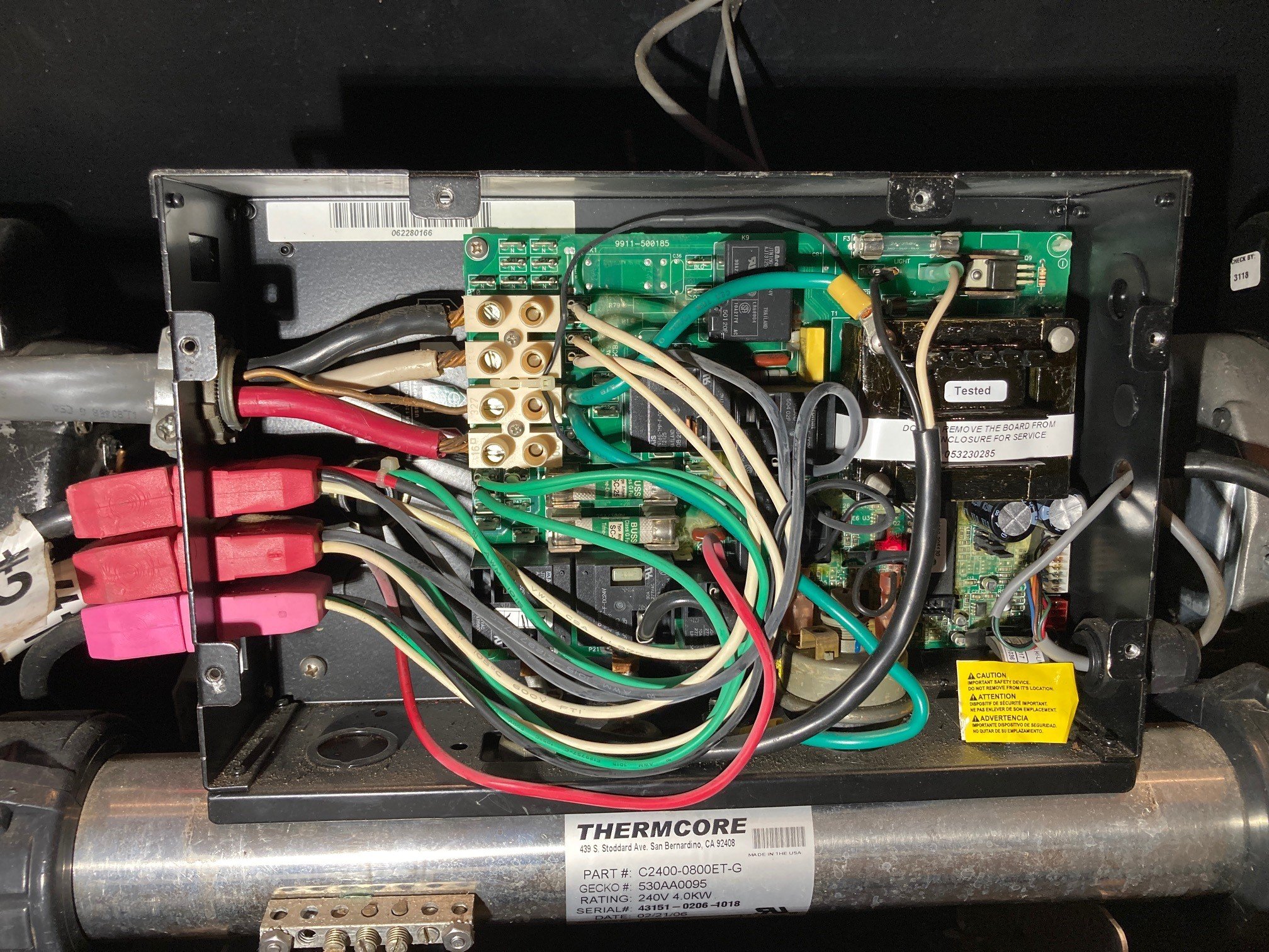 Issue with Coast Spa Motherboard (Model Manhattan 2006 Gecko pack