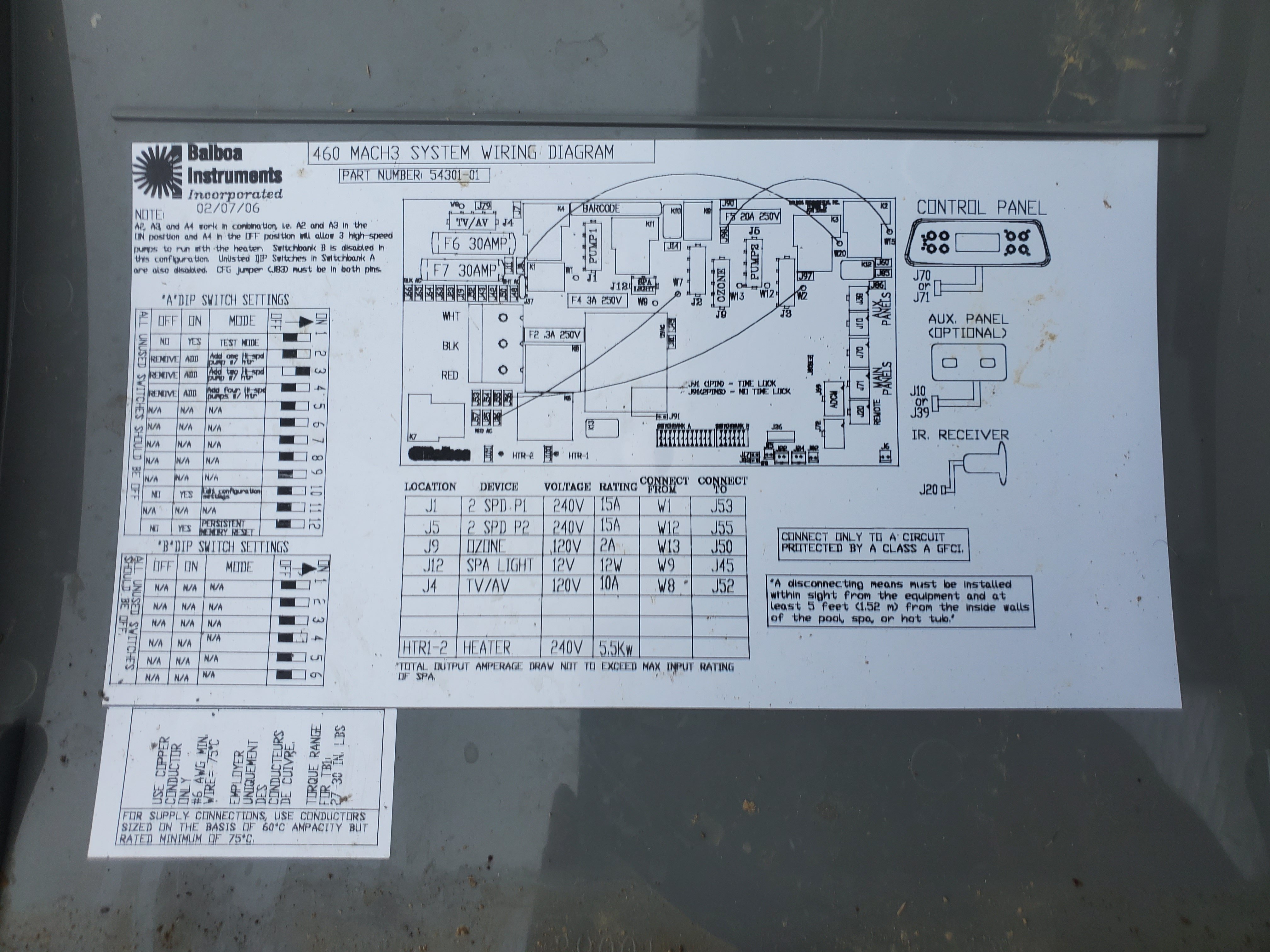 Coleman BOARD MAAX 460 EL2000 M3 OHH Error Portable Hot Tubs & Spas