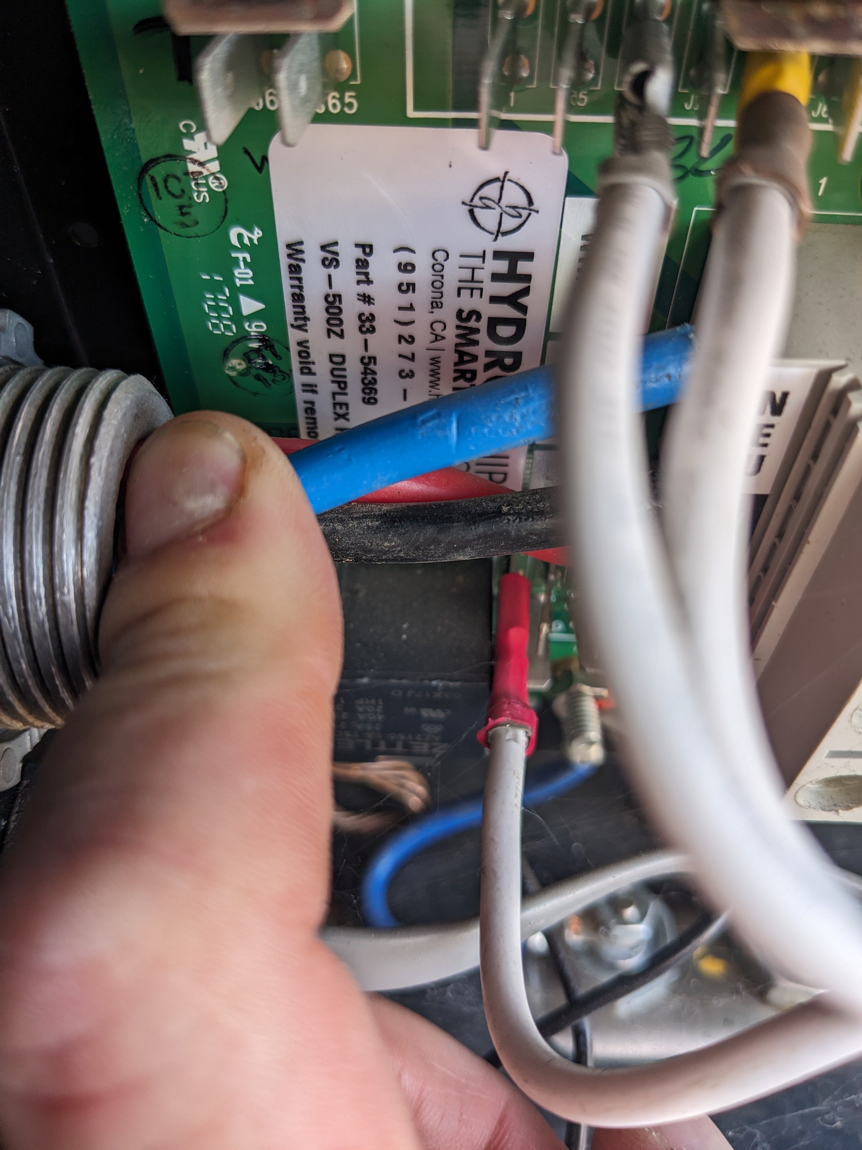 Hydro Quip balboa 54369, 2 speed pump circulation speed not working