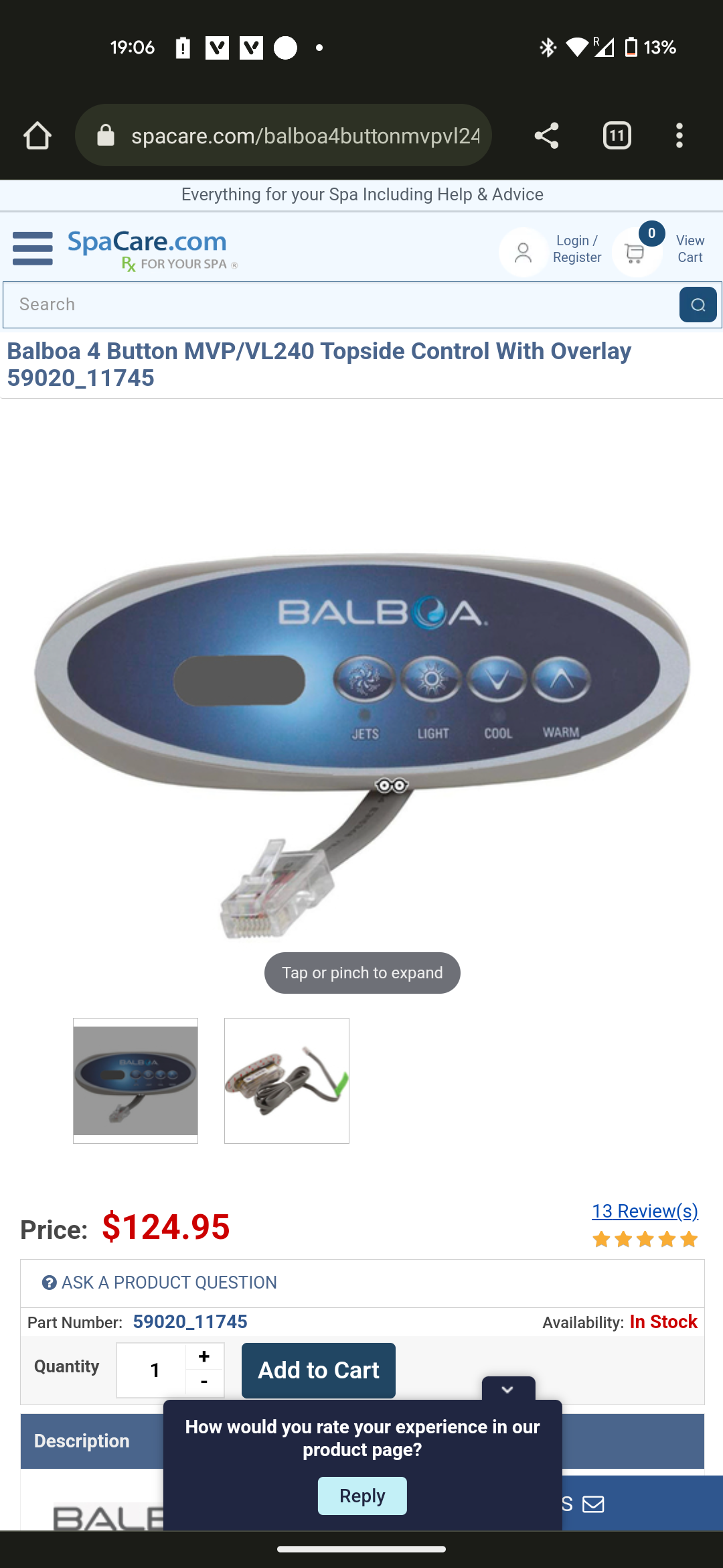 Hydro Quip balboa 54369, 2 speed pump circulation speed not working