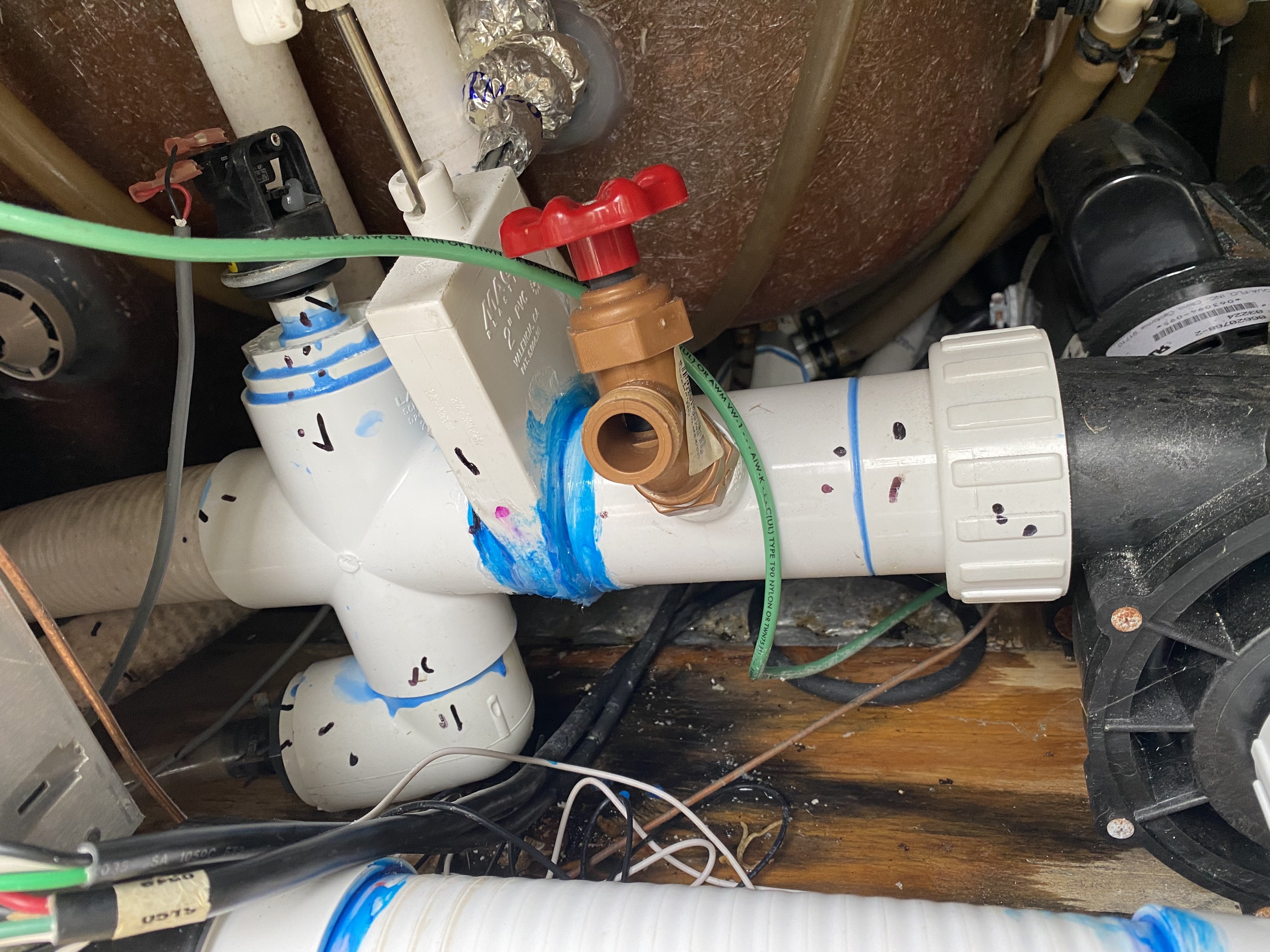 Leaking Gate valve needs fixing Portable Hot Tubs & Spas Pool and